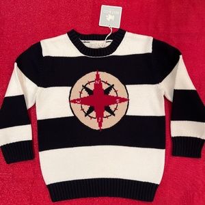 👋 Best & Co. Stripe Compass Crew Sweater 👋